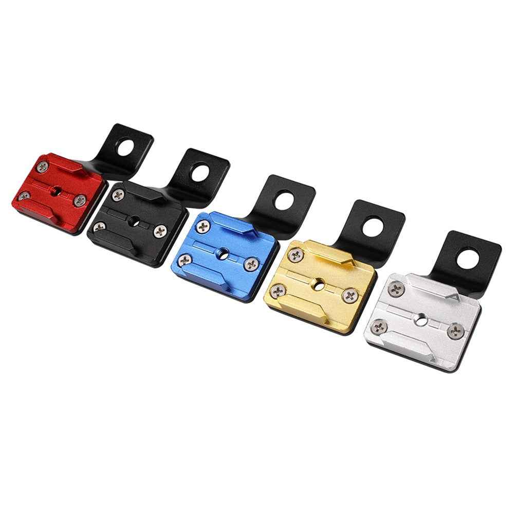 G082 For GoPro Action Camera Motorcycle Rearview Mirror Mount Bracket CNC Aluminum Alloy Camera Holder - Black