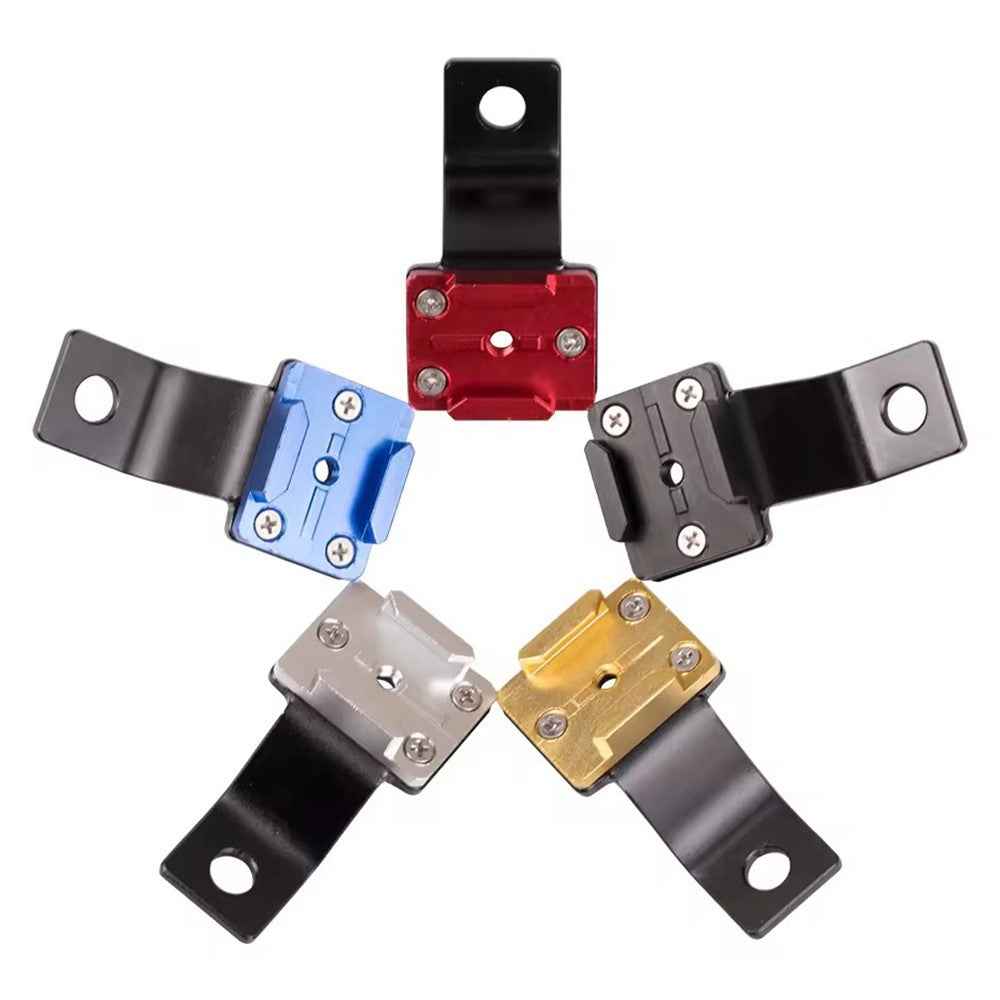G082 For GoPro Action Camera Motorcycle Rearview Mirror Mount Bracket CNC Aluminum Alloy Camera Holder - Black