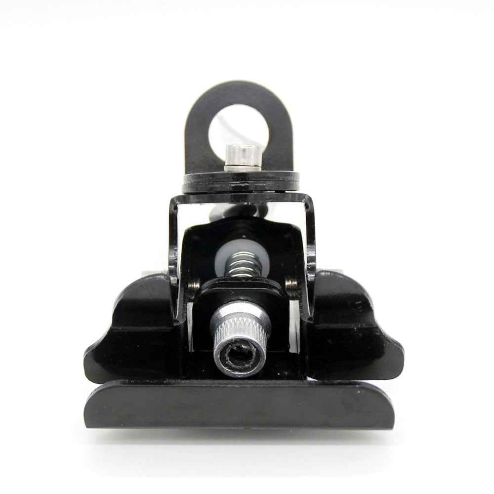 Hand Pressed Quick Release Stainless Steel Mobile Car CB Radio Antenna Mount Bracket - Black