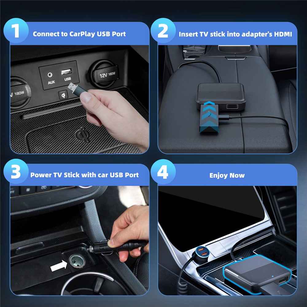 CA361 Carplay Car TV Mate TV Projection Converter Set-Top Box HD Output Adapter