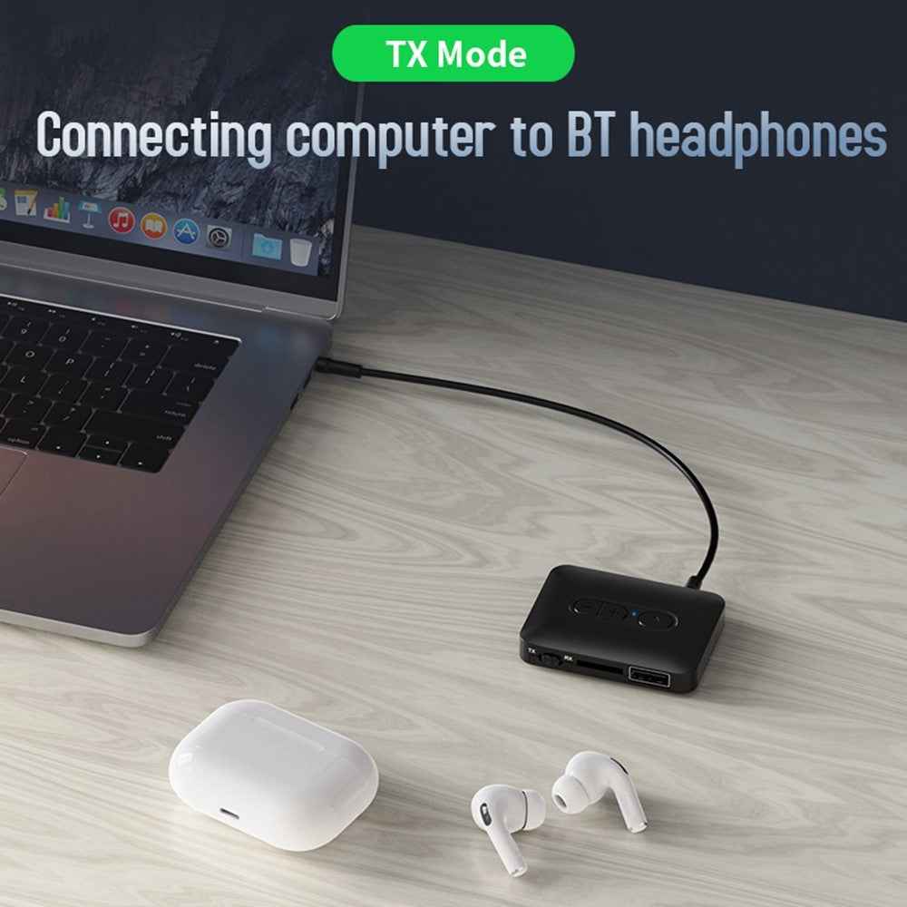 B58 Bluetooth-compatible 5.4 Transmitter Receiver MP3 AUX Adapter for TV / Computer