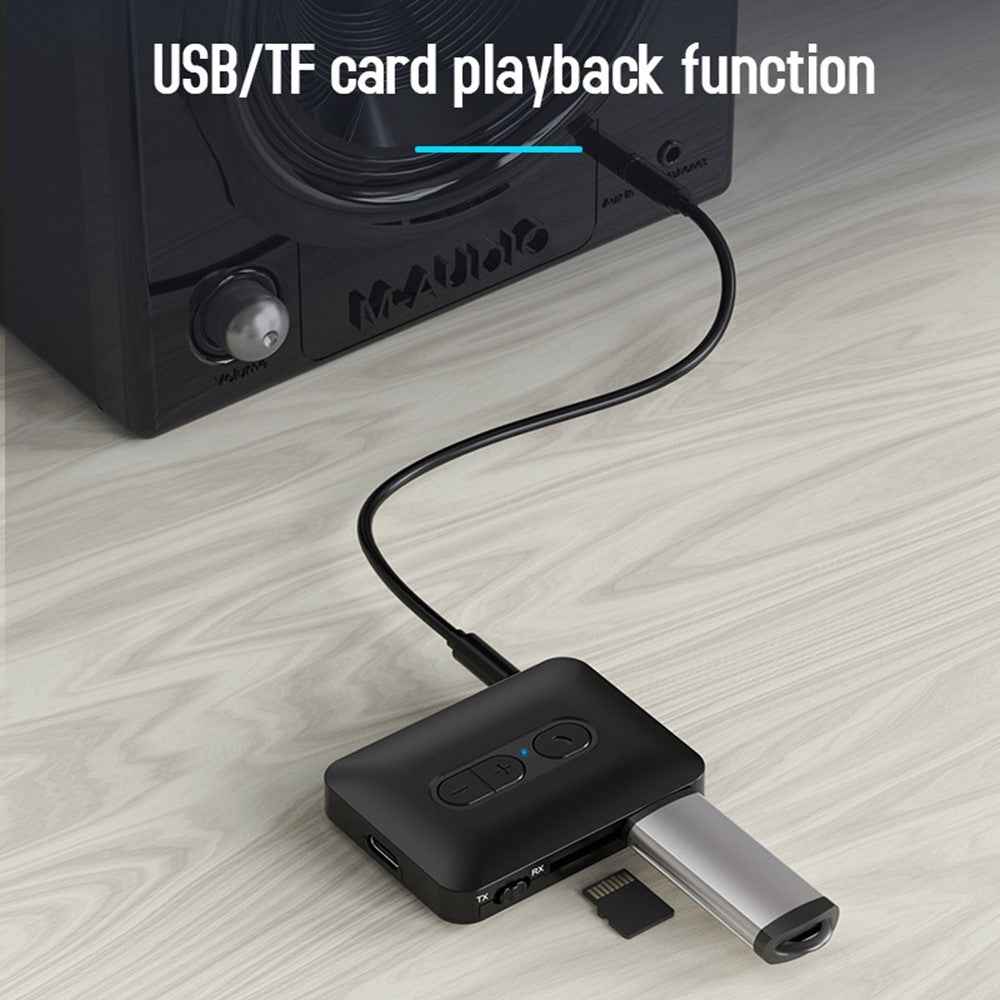 B58 Bluetooth-compatible 5.4 Transmitter Receiver MP3 AUX Adapter for TV / Computer