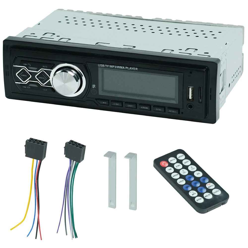 HD-1789 2.1A Fast Charging USB Port Bluetooth-compatible FM Radio Car Audio MP3 Player with Remote Control (High Power)
