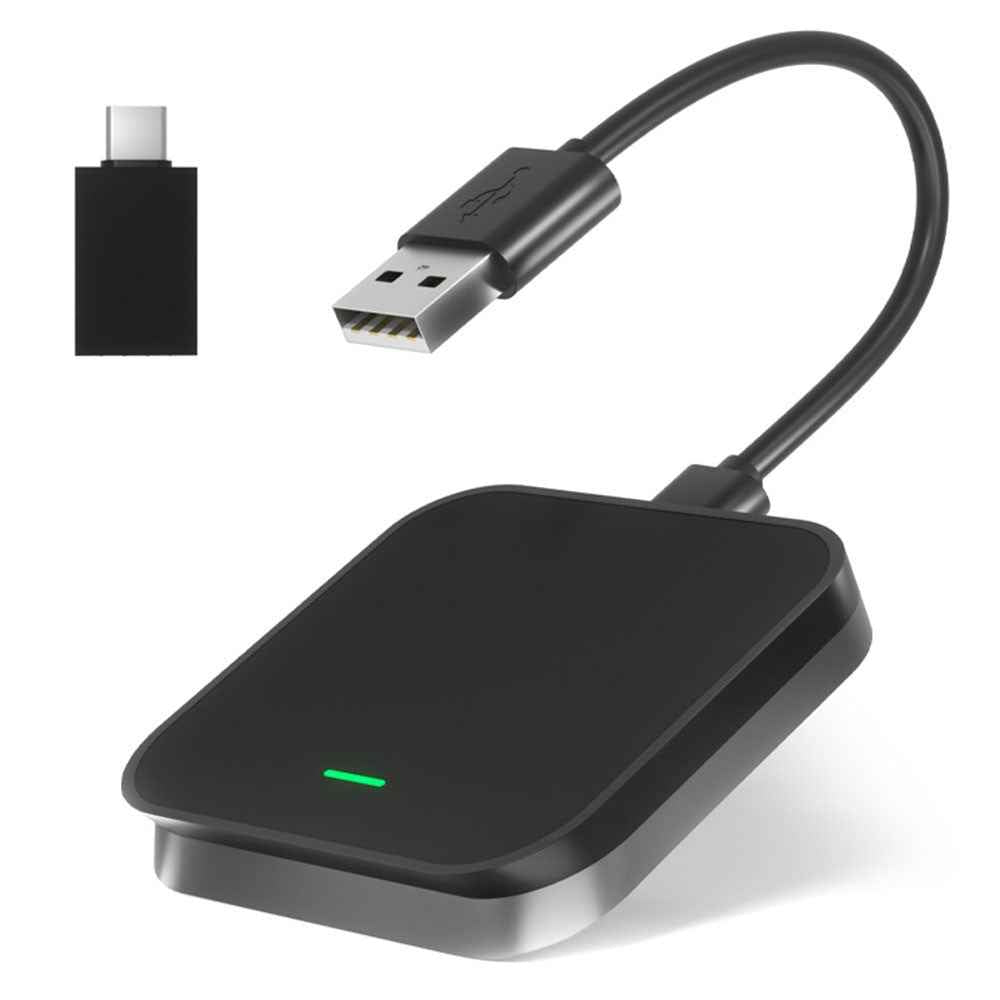 PL8 Carplay / Android Auto Wired to Wireless Video Box Vehicle Smart Carplay Adapter - Gloss Black