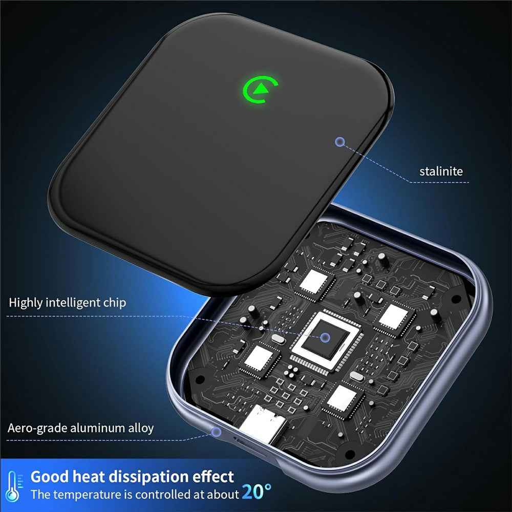 BY963 Vehicle Wireless Adapter WiFi Bluetooth-compatible Dual Connection Car Connectivity Converter Box - Carplay