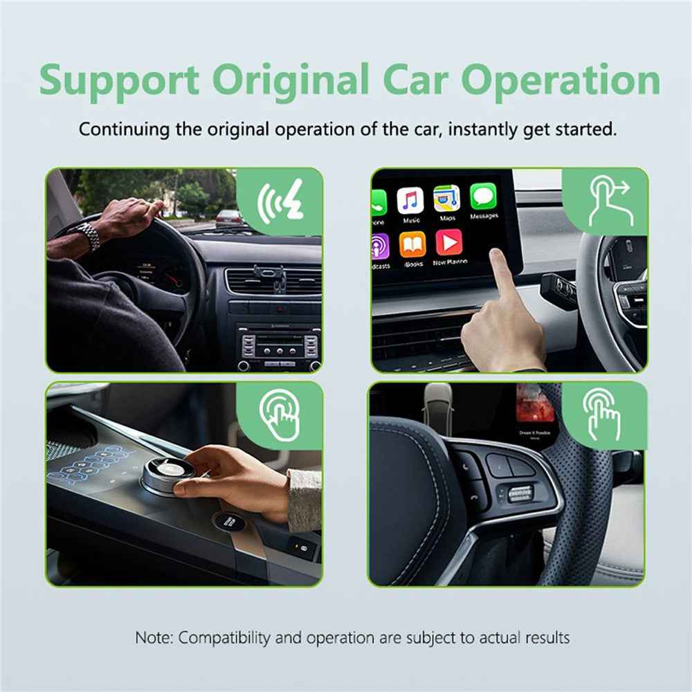 FB2 Bluetooth-compatible + WiFi Wireless CarPlay Box Automatic Connection Android Auto Adapter for Wired Car Systems