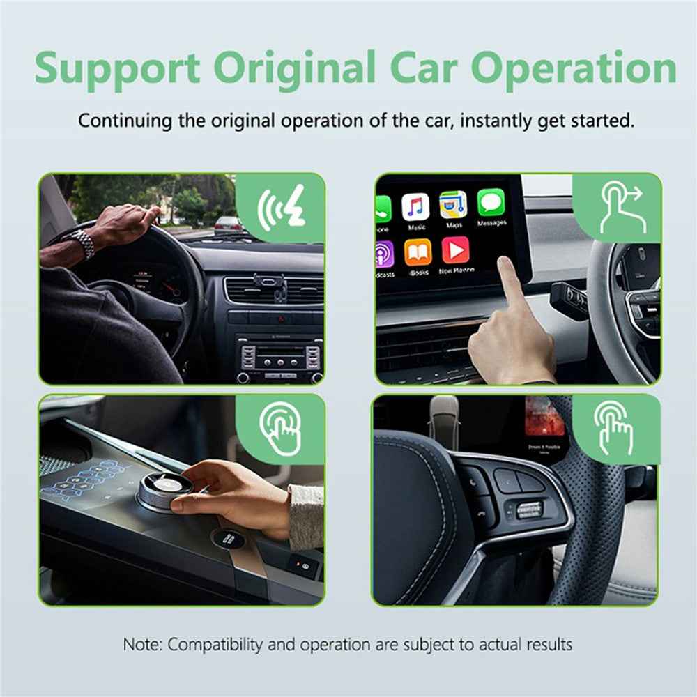 FB3 Wireless Car Play Adapter Box for Wired Car Systems Bluetooth-compatible 5.0 WiFi 5.8G Quad-Core A53 Processor