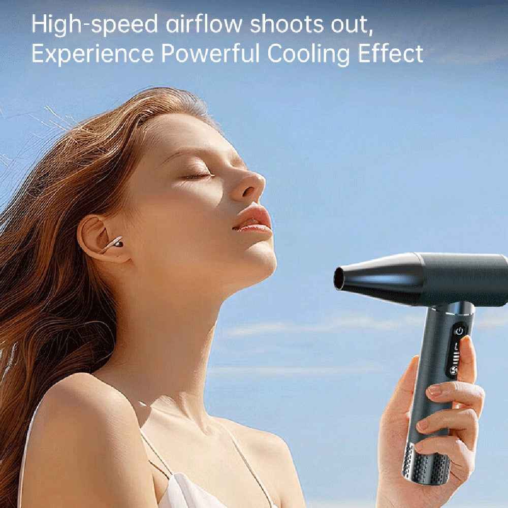 D15S Portable High-Speed Air Flow Fan Compact Powerful Brushless Motor Blower Dust Cleaner