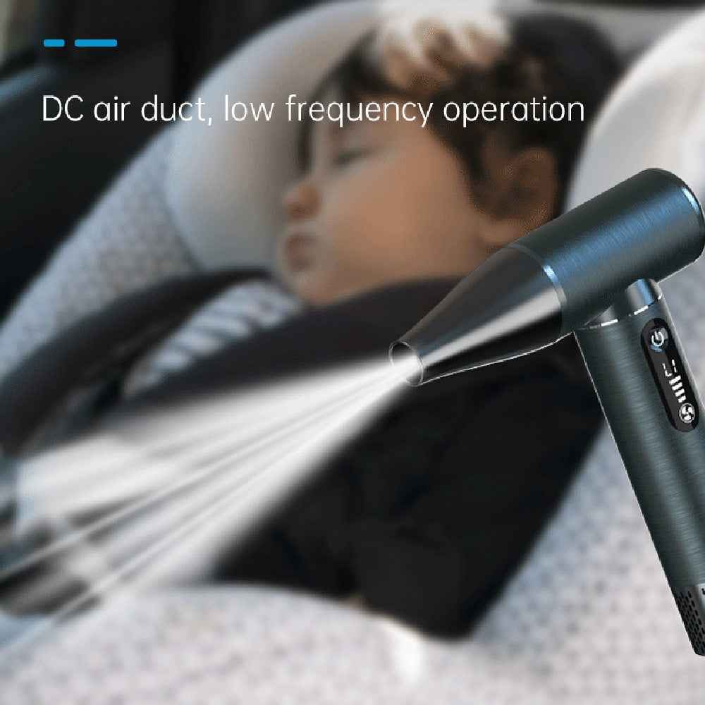 D15S Portable High-Speed Air Flow Fan Compact Powerful Brushless Motor Blower Dust Cleaner