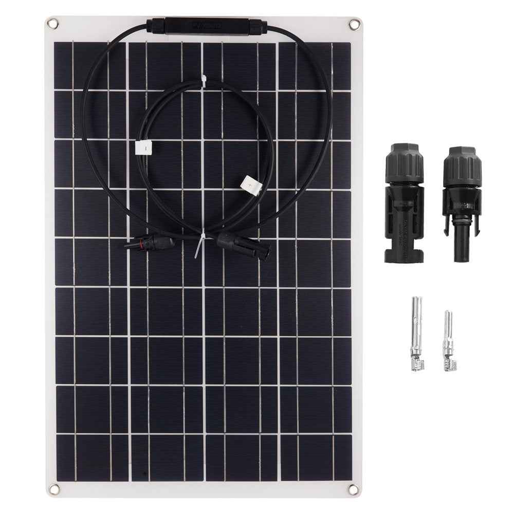XXM540-350MC4+MC4 RV Car Yacht 30W Monocrystalline Solar Panel Bendable Outdoor Solar Charging Board