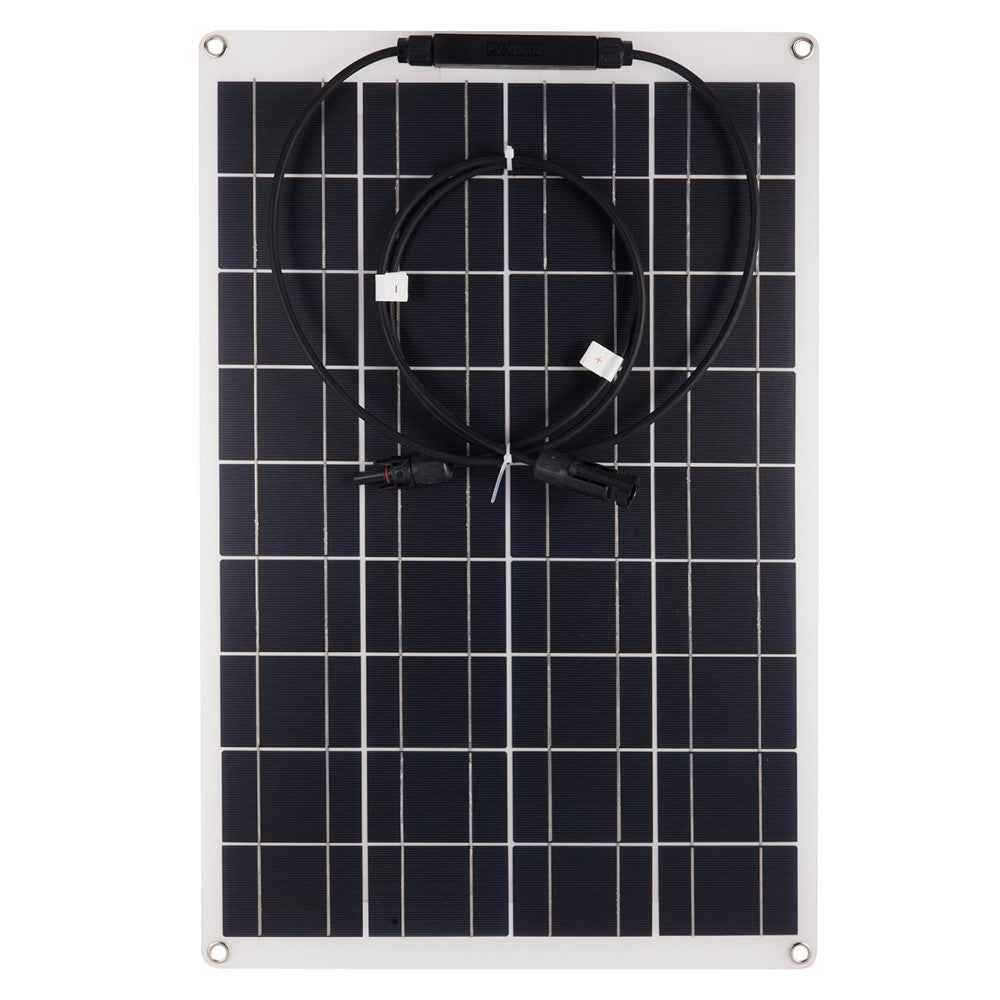 XXM540-350MC4+MC4 RV Car Yacht 30W Monocrystalline Solar Panel Bendable Outdoor Solar Charging Board