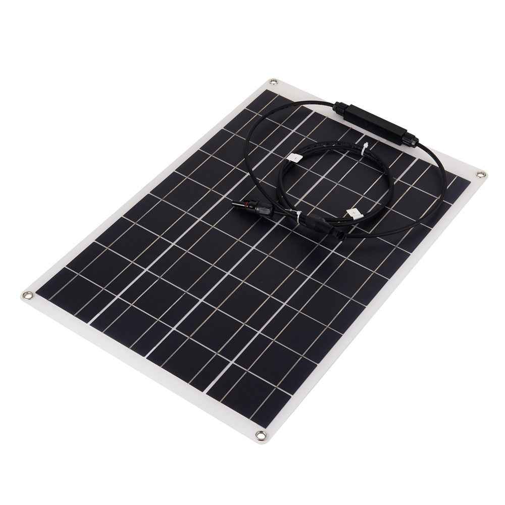 XXM540-350MC4+MC4 RV Car Yacht 30W Monocrystalline Solar Panel Bendable Outdoor Solar Charging Board