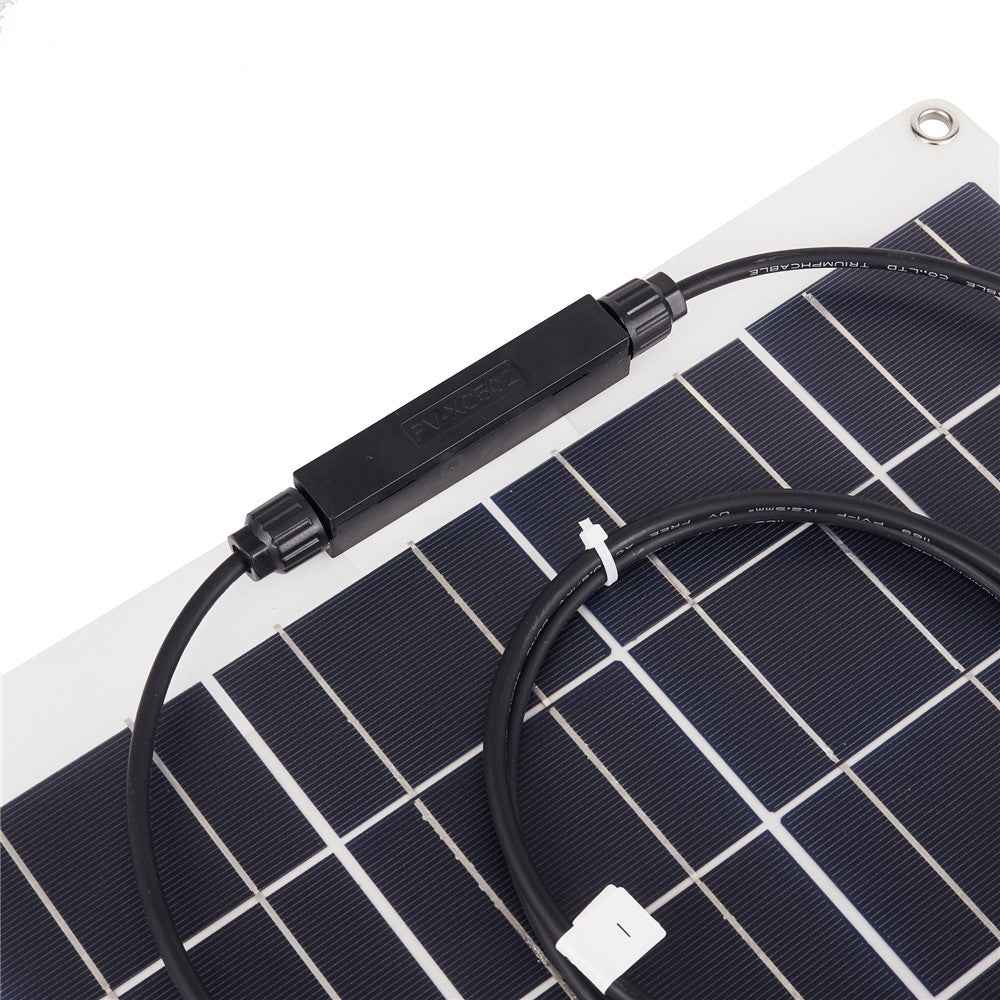 XXM540-350MC4+MC4 RV Car Yacht 30W Monocrystalline Solar Panel Bendable Outdoor Solar Charging Board