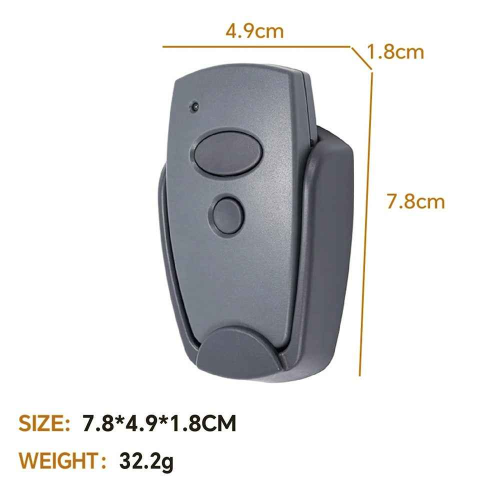 Garage Door Remote Control for Marantec Digital D302 / D304 / D313 / D321 / D323 433MHz Fixed Code Button Transmitter - 2-Button / with Base