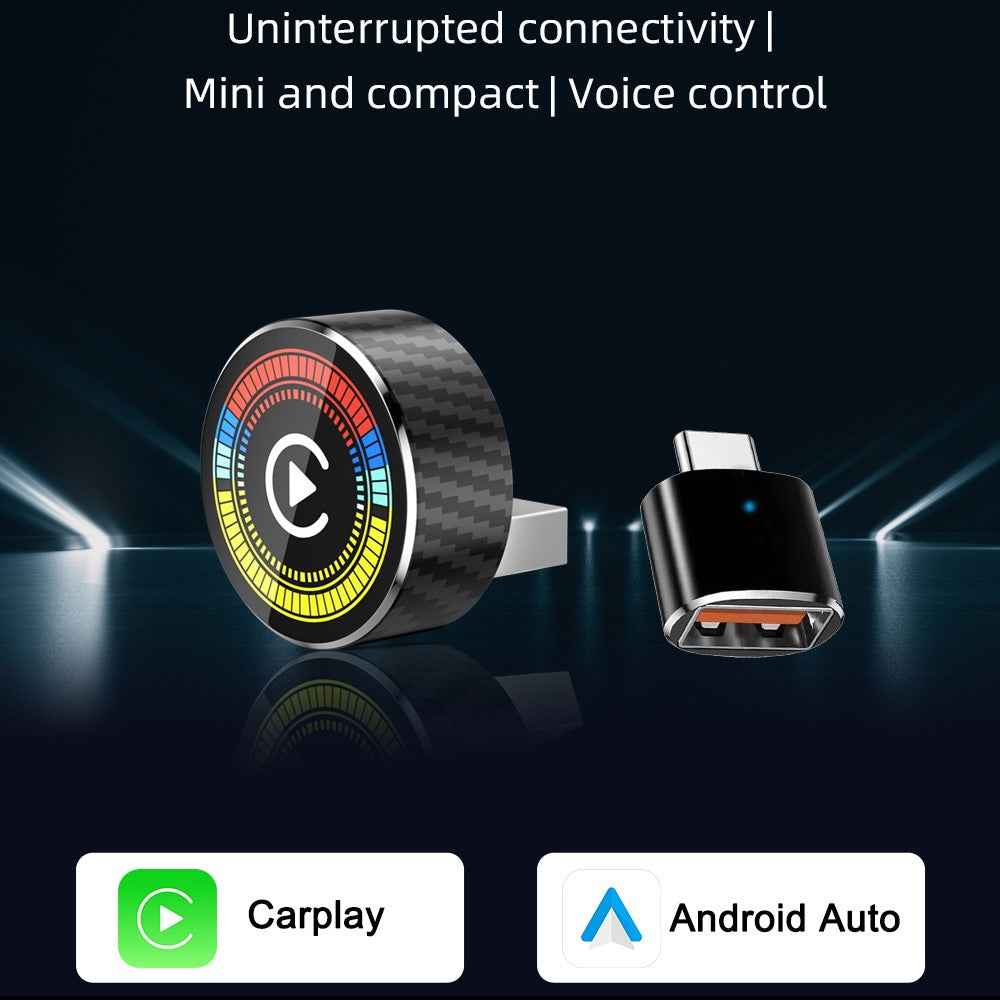 M47 2 in 1 AI Box Wireless Car Adapter for Car Play  /  Android Auto Upgrade Wired to Wireless Converter
