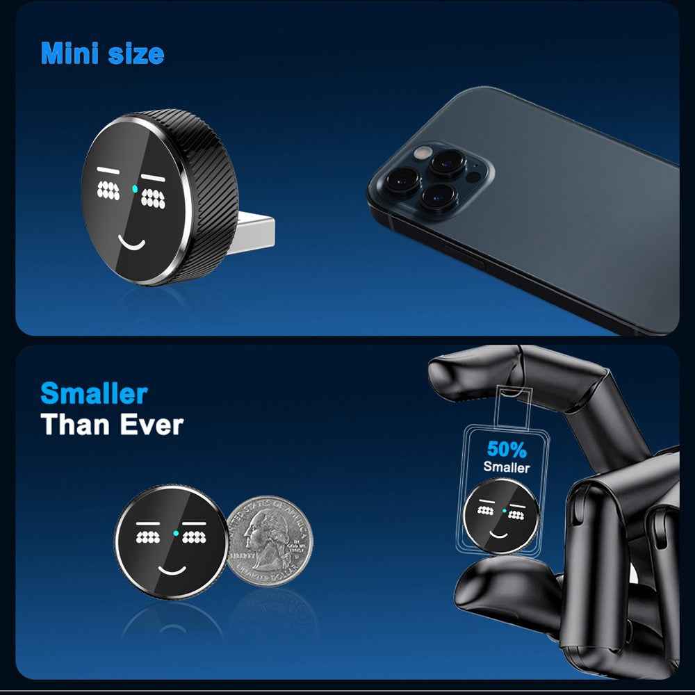 M48 2 in 1 AI Box Cute Pattern Wireless Car Play Adapter for Car Play  /  Android Auto Wired to Wireless Converter