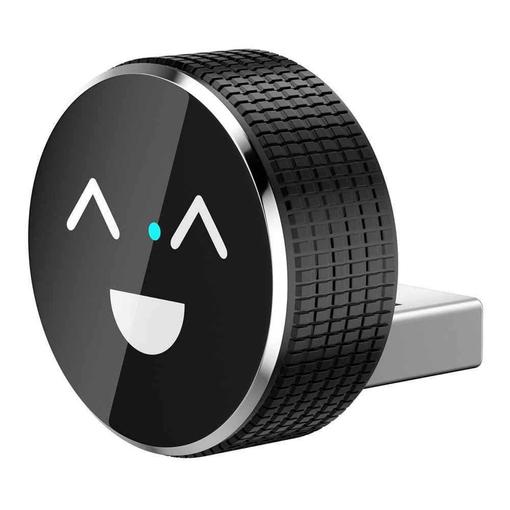 M49 2 in 1 Ai Box Smile Pattern Wireless Car Adapter for Car Play  /  Android Auto Wired to Wireless Converter
