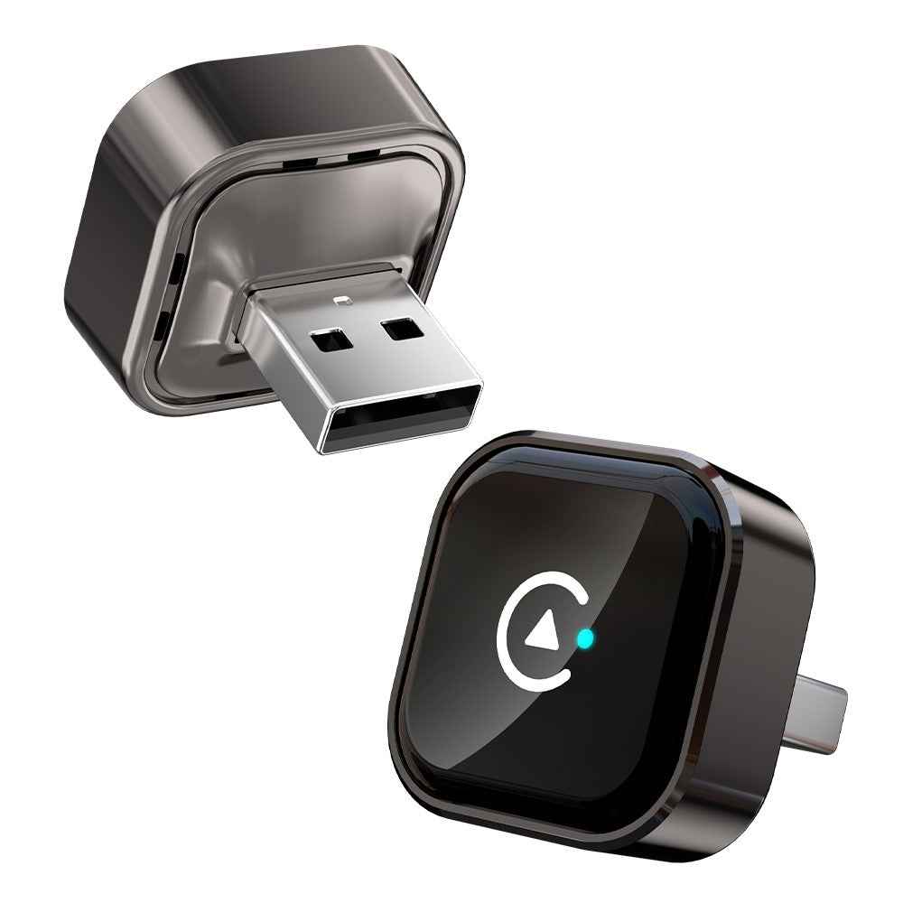 M62 2 in 1 AI Box Wireless Car Play Adapter for Built-in Car Play  /  Android Auto Wired to Wireless Converter - Black