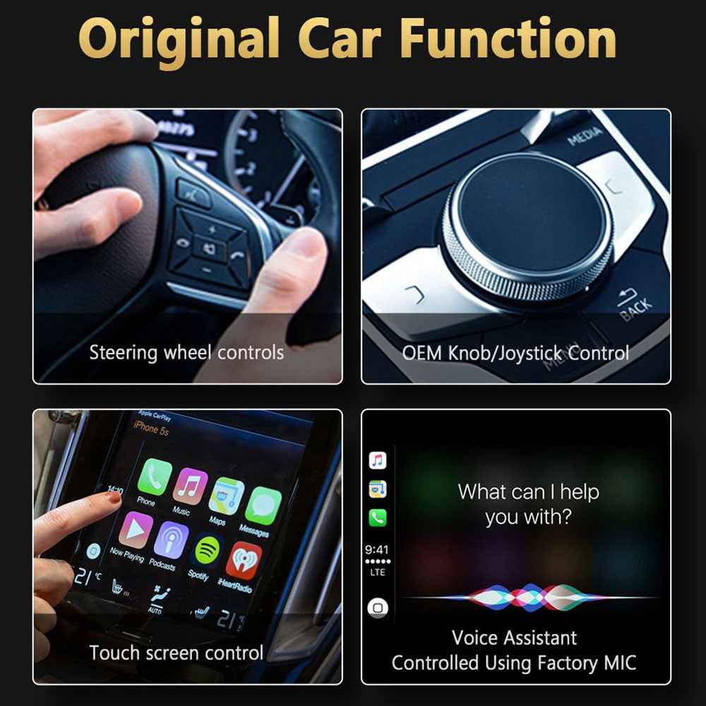 M65 Car Play AI Box Android 11 Wireless Car Play  /  Android Auto Smart Adapter 2GB+16GB - Black