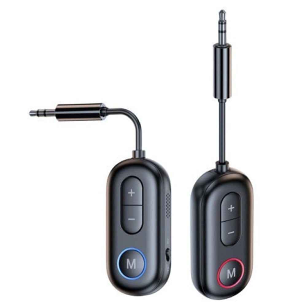 BT13 Bluetooth-compatible 5.4 Car Audio Adapter AUX 3.5mm Plug Receiver / Transmitter Device - Black