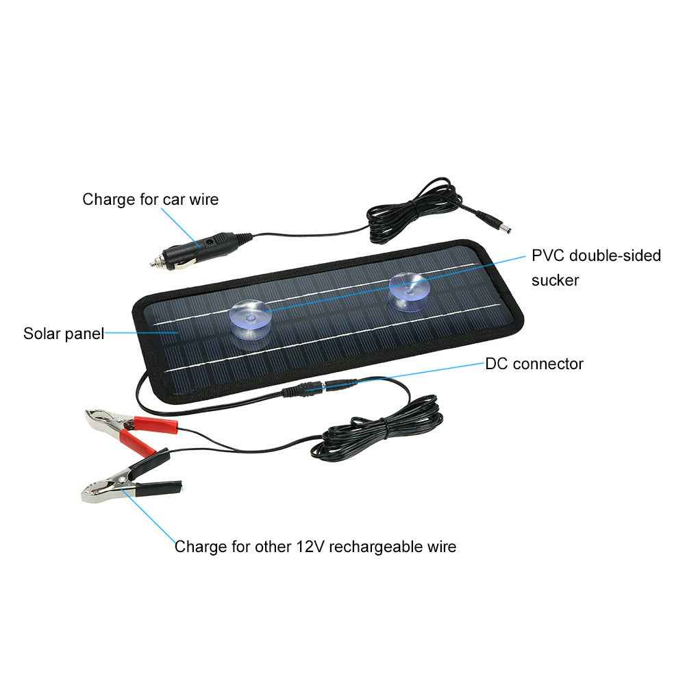 BAG330-135SAE 4.5W Car 12V Lead Acid Battery Solar Charging Panel Automotive Solar Charger