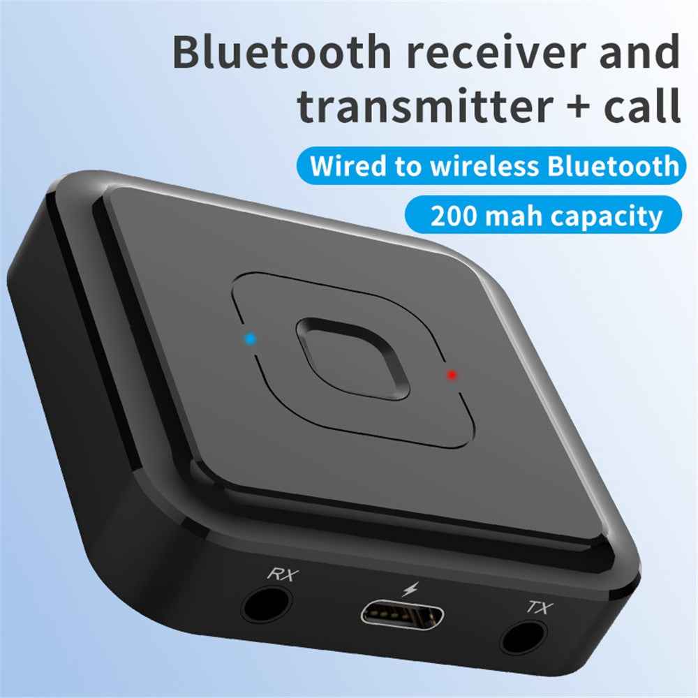 BT-22 Bluetooth-compatible 5.1 Audio Receiver Transmitter with Microphone 3.5mm AUX RCA Jack Wireless Stereo Adapter Car Headphone USB Dongle