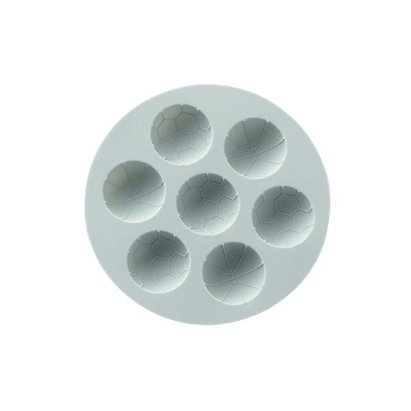 6 PCS Ball Shape Chocolate Cake Decoration Silicone Mold Ice Tray Mold (Pink)