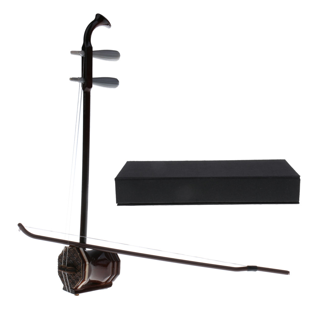 1/6 Wooden Urheen Chinese Violin Model Musical Miniature for Action Figures