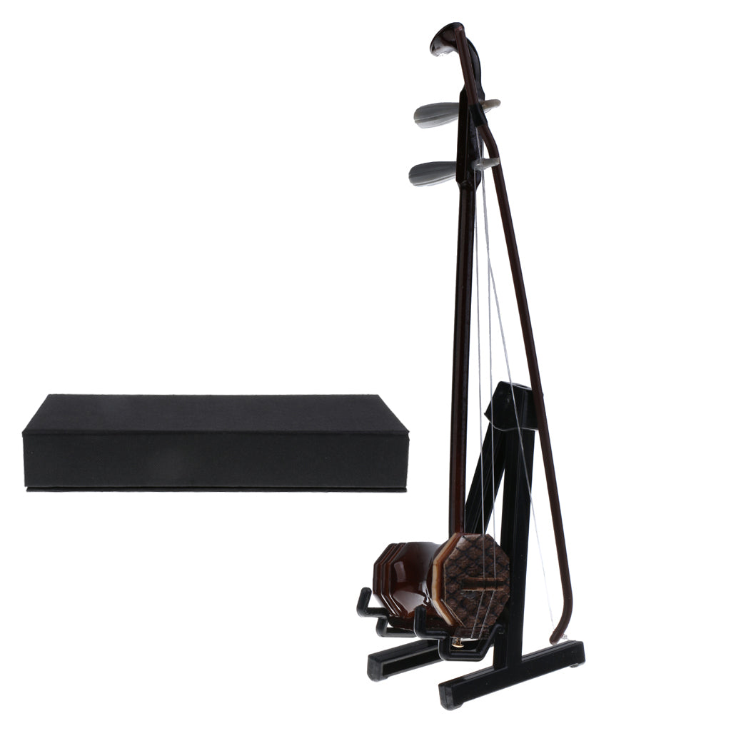 1/6 Wooden Urheen Chinese Violin Model Musical Miniature for Action Figures