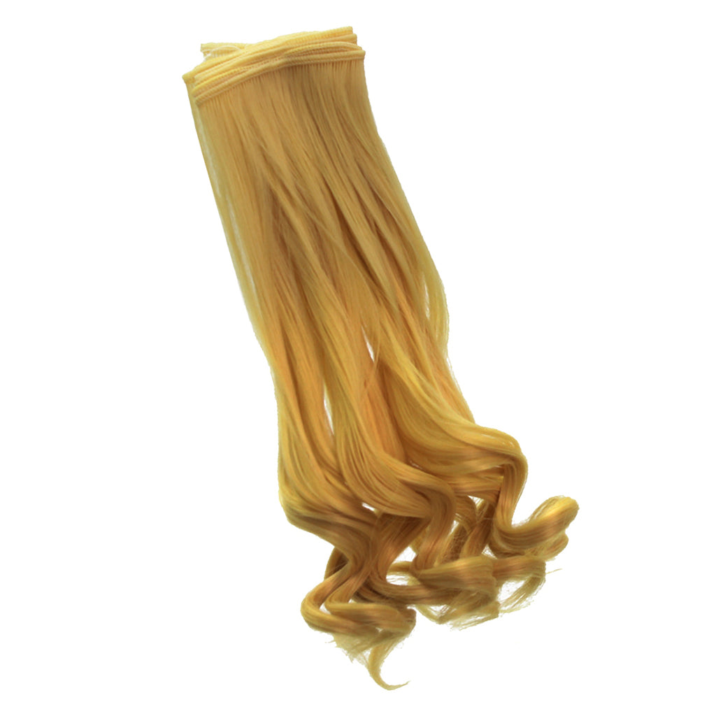 25x100cm DIY Long Curly Wig Hair for BJD SD Dolls DIY Making Ginger