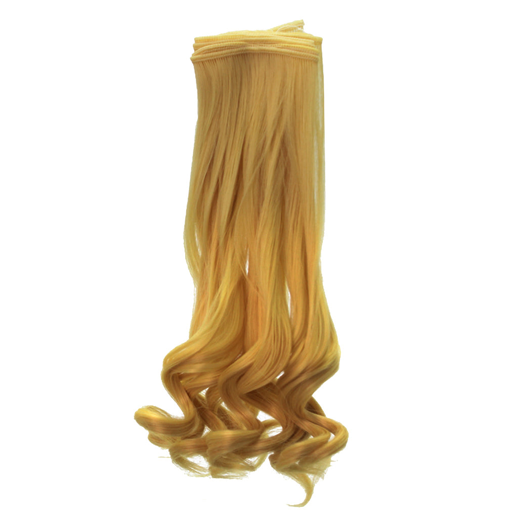 25x100cm DIY Long Curly Wig Hair for BJD SD Dolls DIY Making Ginger
