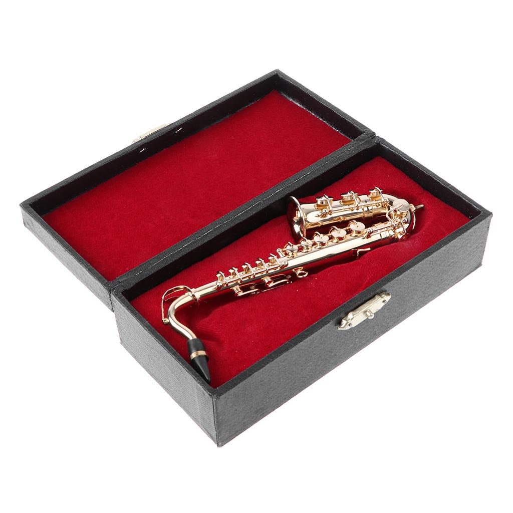 1/6 Copper Saxophone Model Miniature Musical Instrument for Action Figure #2