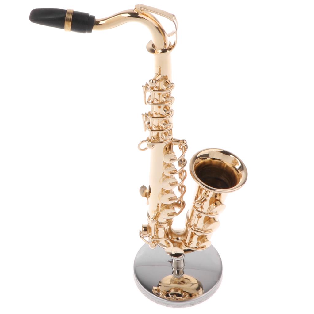 1/6 Copper Saxophone Model Miniature Musical Instrument for Action Figure #2