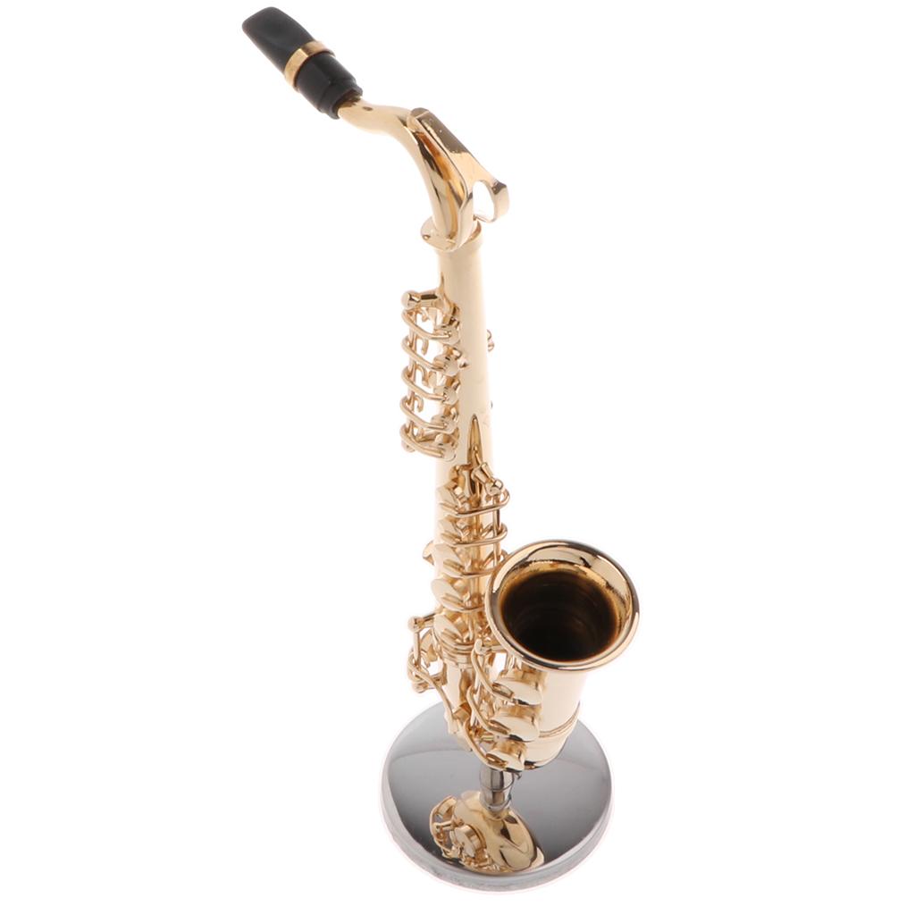 1/6 Copper Saxophone Model Miniature Musical Instrument for Action Figure #2