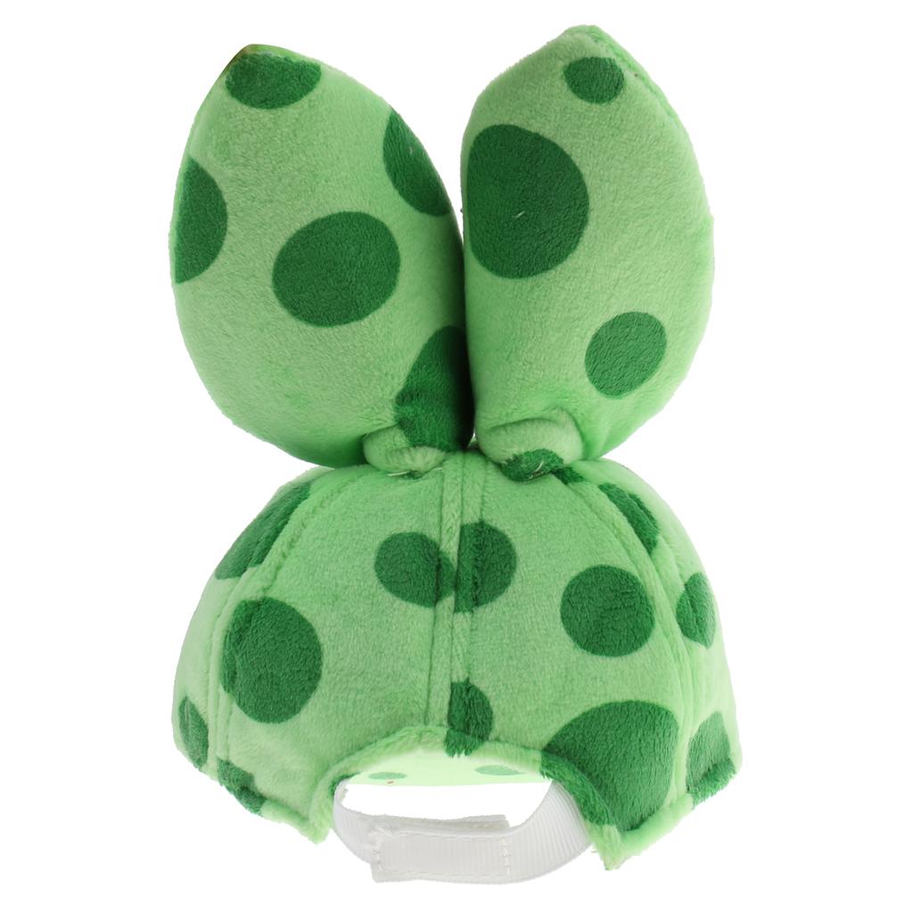 Fashion Stuffed Rabbit Ears Peaked Cap for 1/6 Blythe Doll Outfit Green