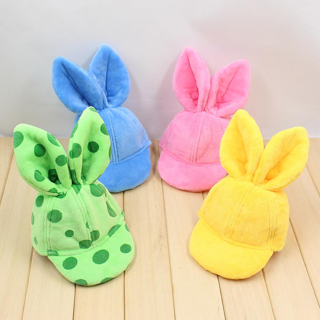 Fashion Stuffed Rabbit Ears Peaked Cap for 1/6 Blythe Doll Outfit Green