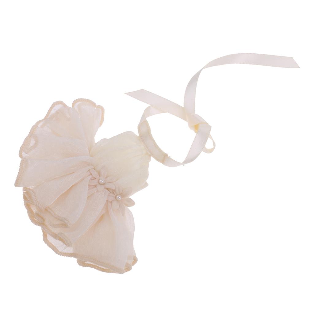 Halter Tiered Dress Skirt for Middie Blythe Doll beige