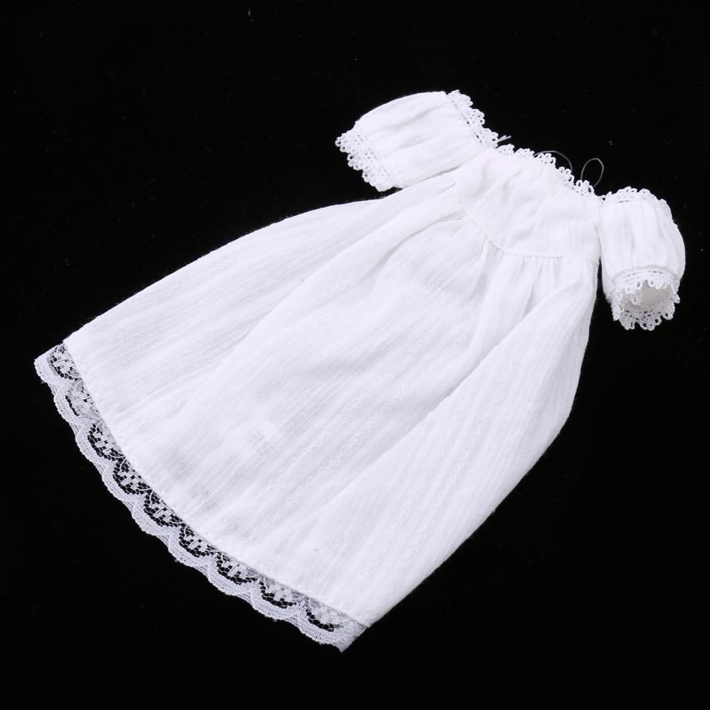 Adorable Lace Strapless Dress Short Sleeve Skirt for 1/6 Blythe Doll Clothes