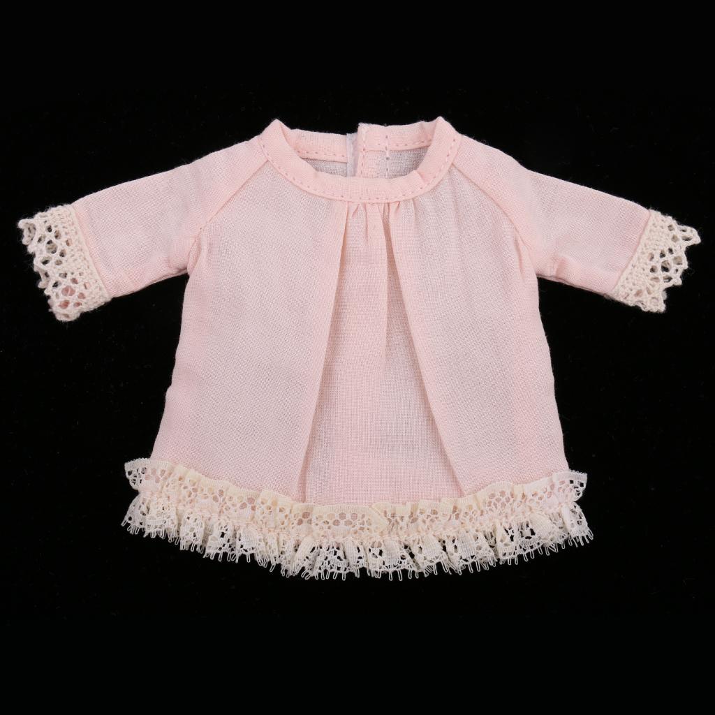 Cute Shirt with Lace Outfit Clothes for 12'' Blythe Dolls Pink