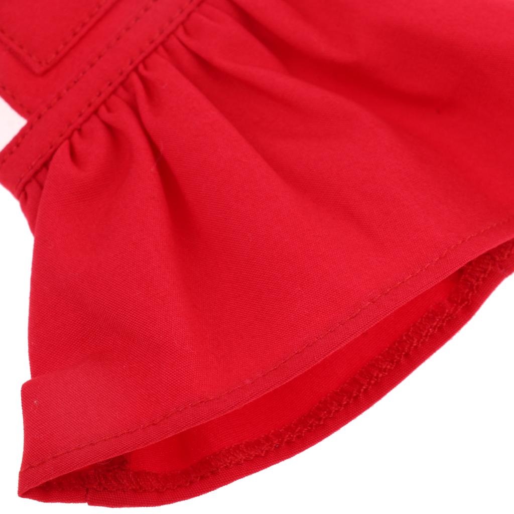 1/6 Casual Pocket Suspender Dress Skirt Clothes for 12'' Blythe Dolls Red