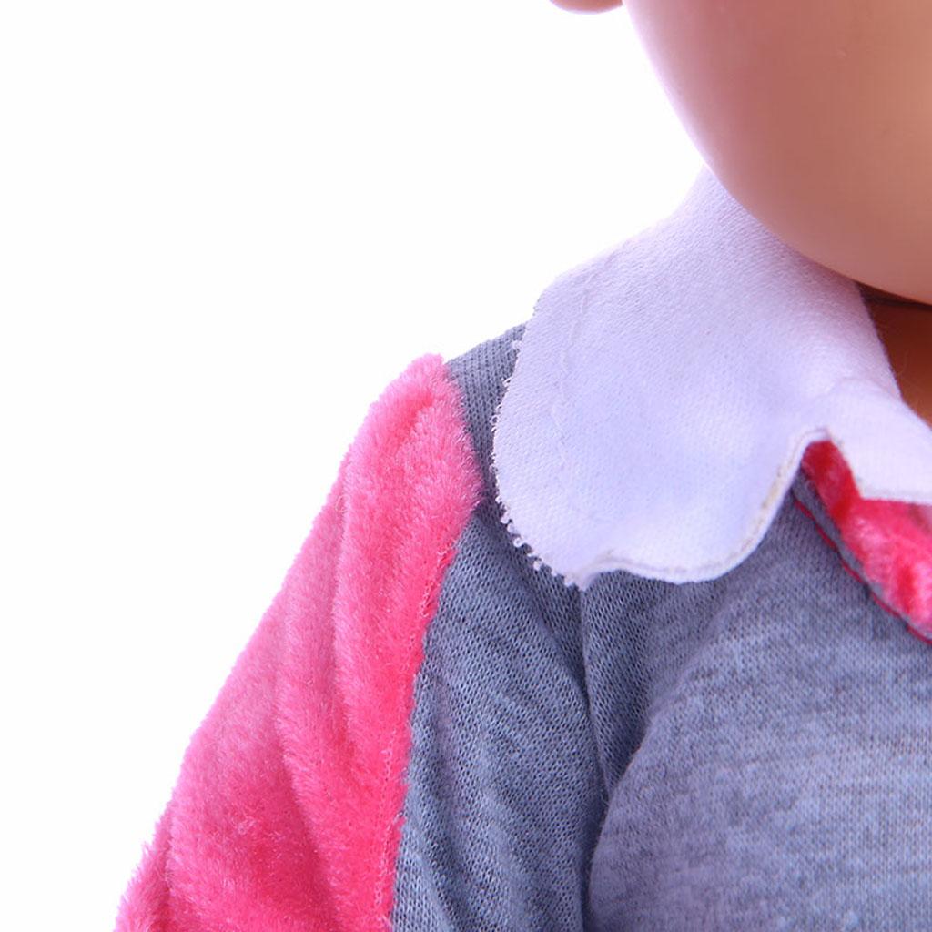 Plush Dress Doll Clothing Clothes Suit for18'' Girl Doll Dress Up