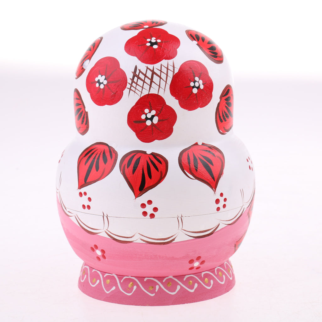 10 Pieces Butterfly Printed Babushka Russian Nesting Dolls Matryoshka Toy #2