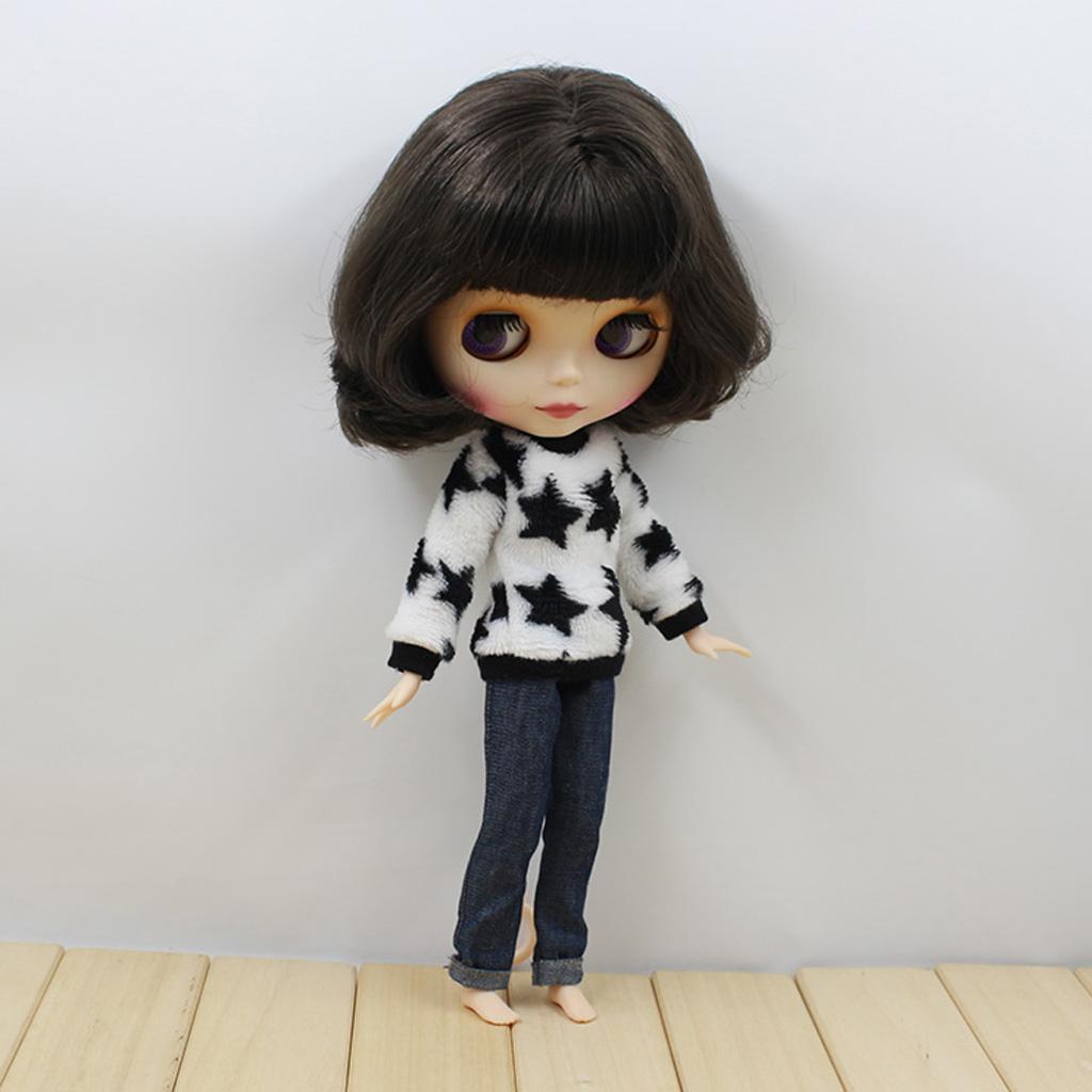 1/6 Scale Sweater Top Clothing for Blythe Azone Licca Doll