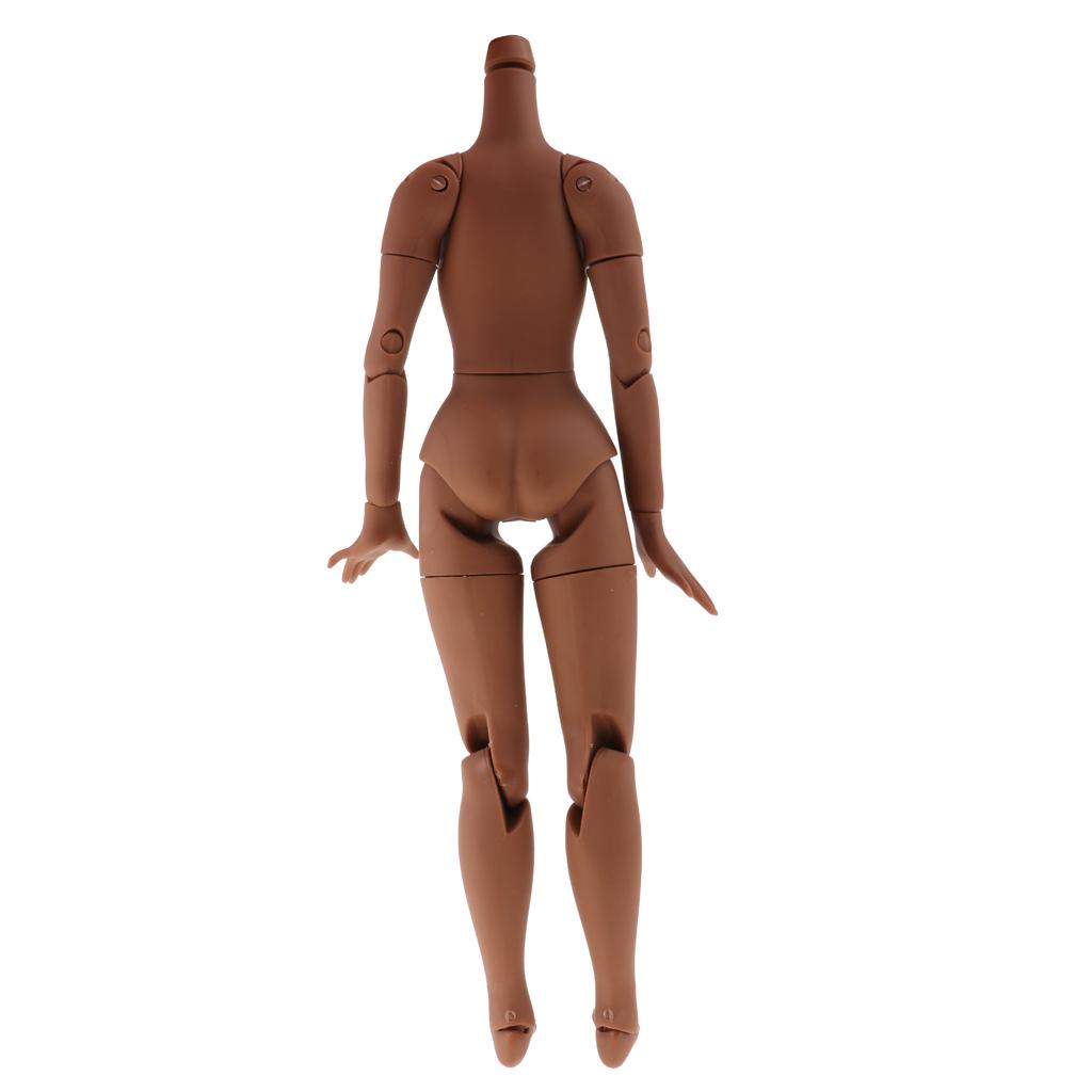 19-Joints Nude Body Parts for 1/6 Neo Blythe Doll Custom Use Black