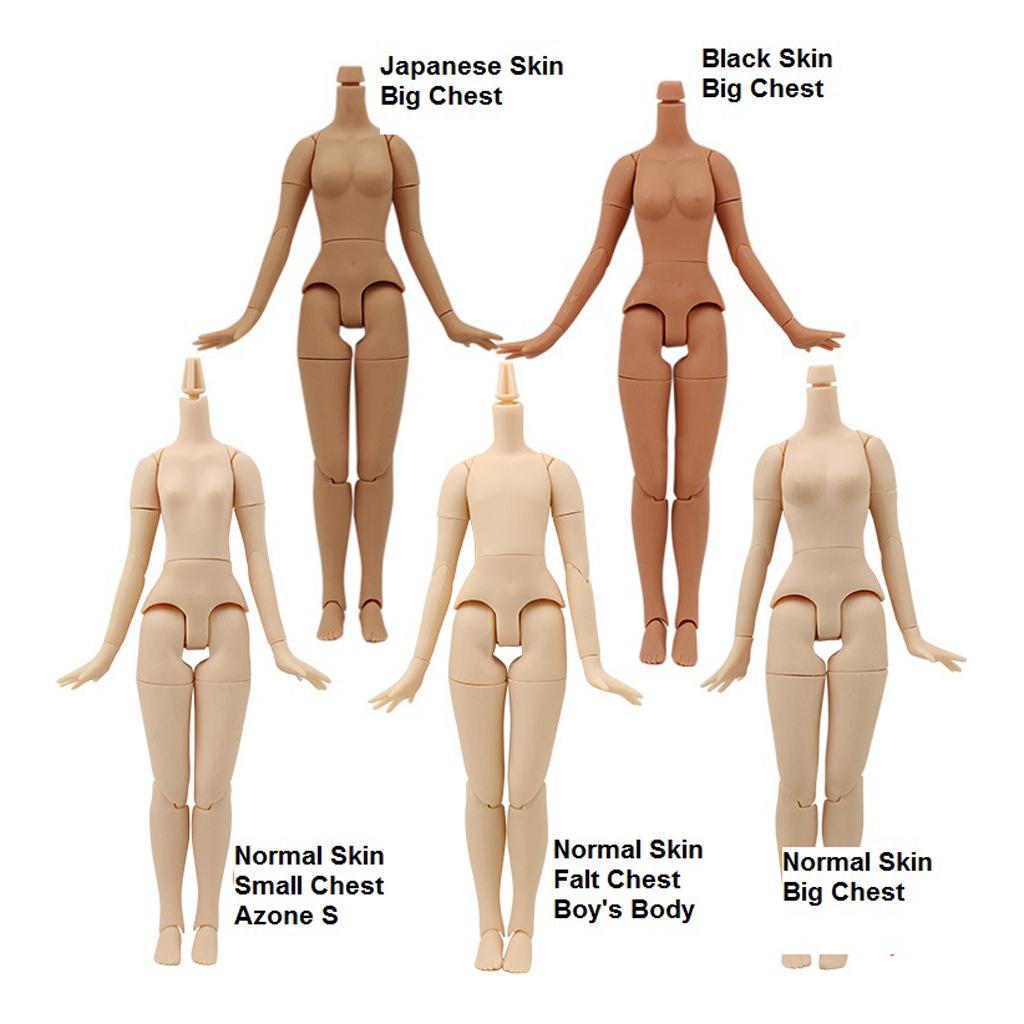 19-Joints Nude Body Parts for 1/6 Neo Blythe Doll Custom Use Wheat