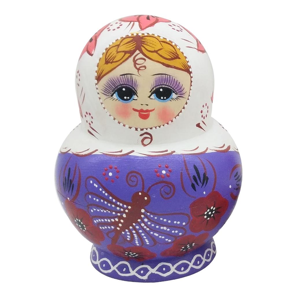 10 Pieces Butterfly Patterns Babushka Russian Nesting Doll Matryoshka Toy #2