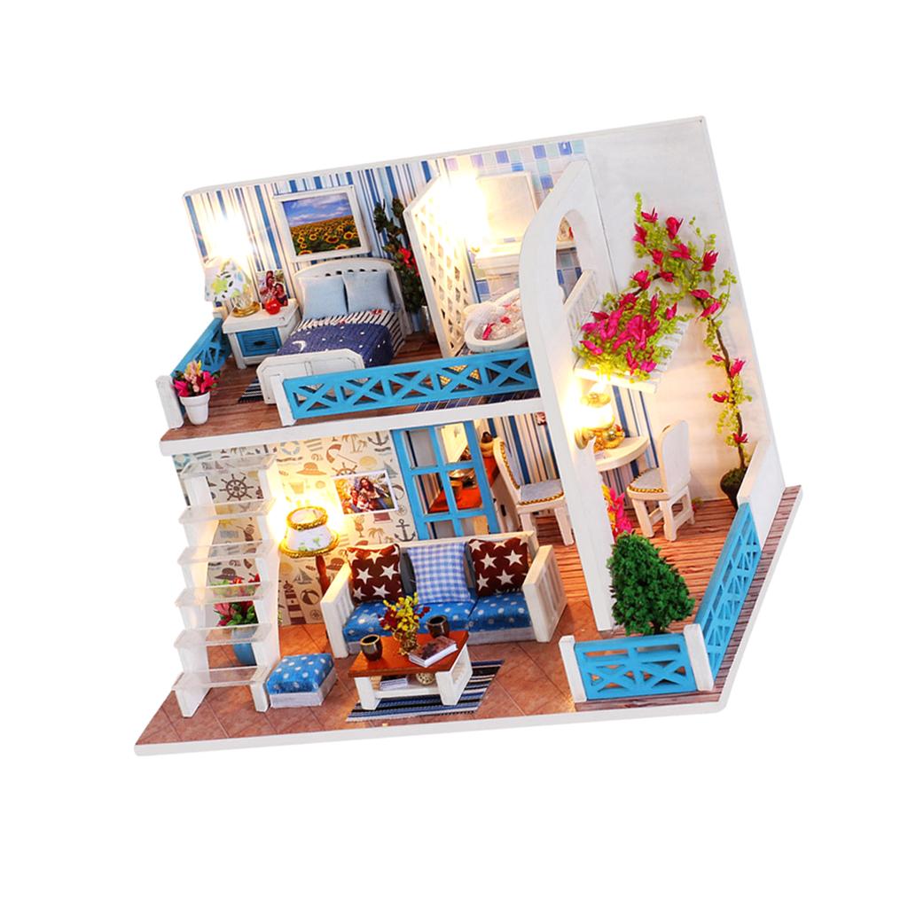 DIY Assembly Miniature Dollhouse Model Kit - The Helen Shore