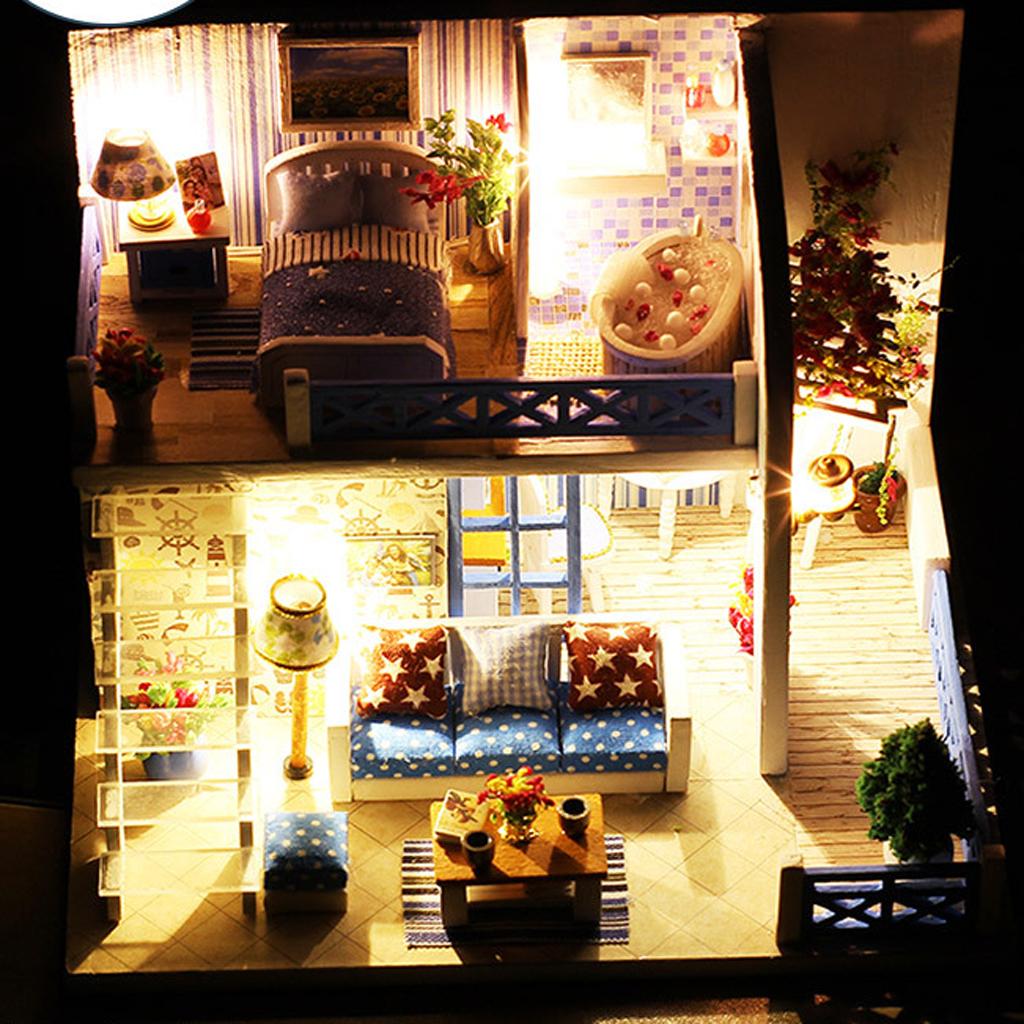 DIY Assembly Miniature Dollhouse Model Kit - The Helen Shore