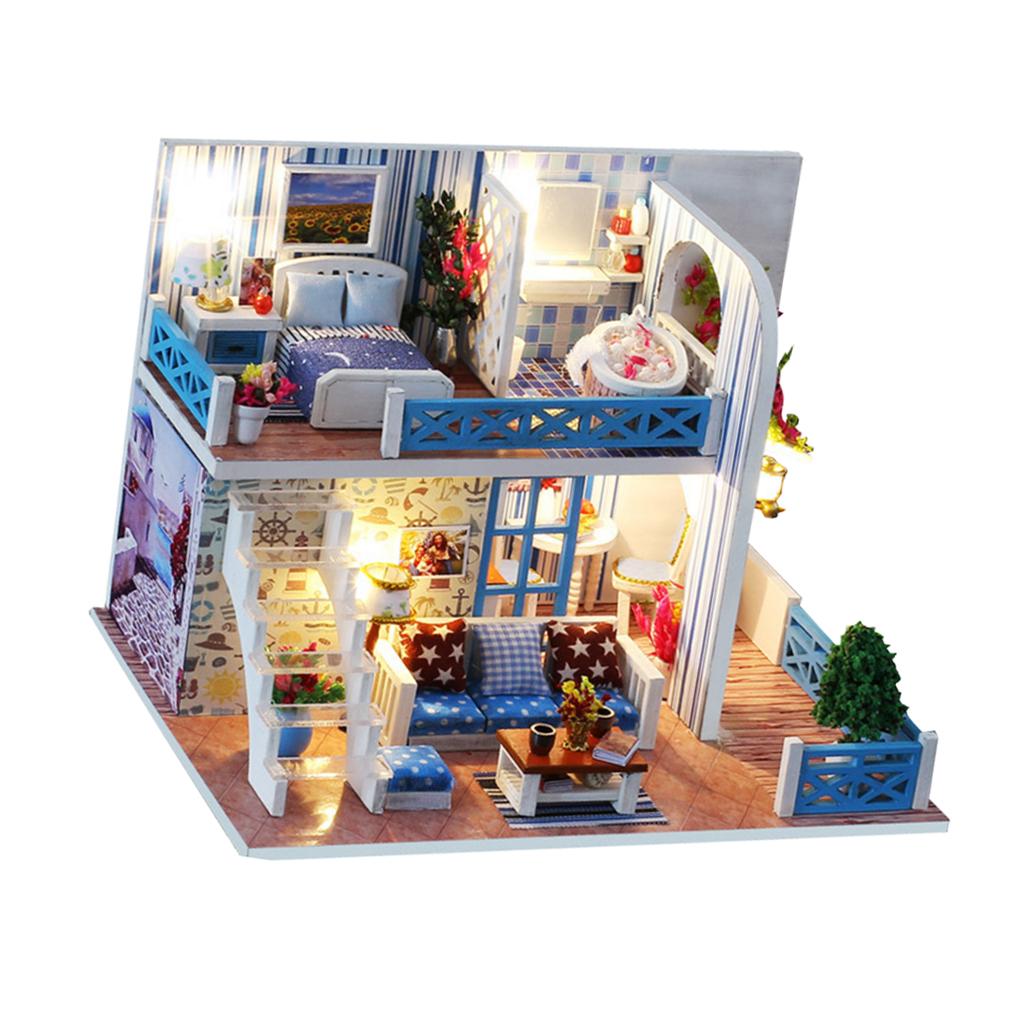 DIY Assembly Miniature Dollhouse Model Kit - The Helen Shore
