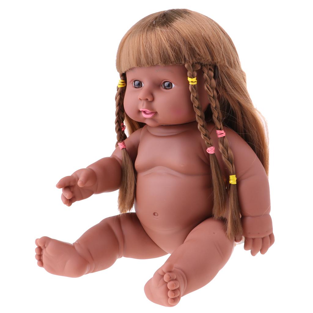 30cm Vinyl Newborn Baby Girl Doll Kid Sleeping Toy Practice Parenting Toy #6